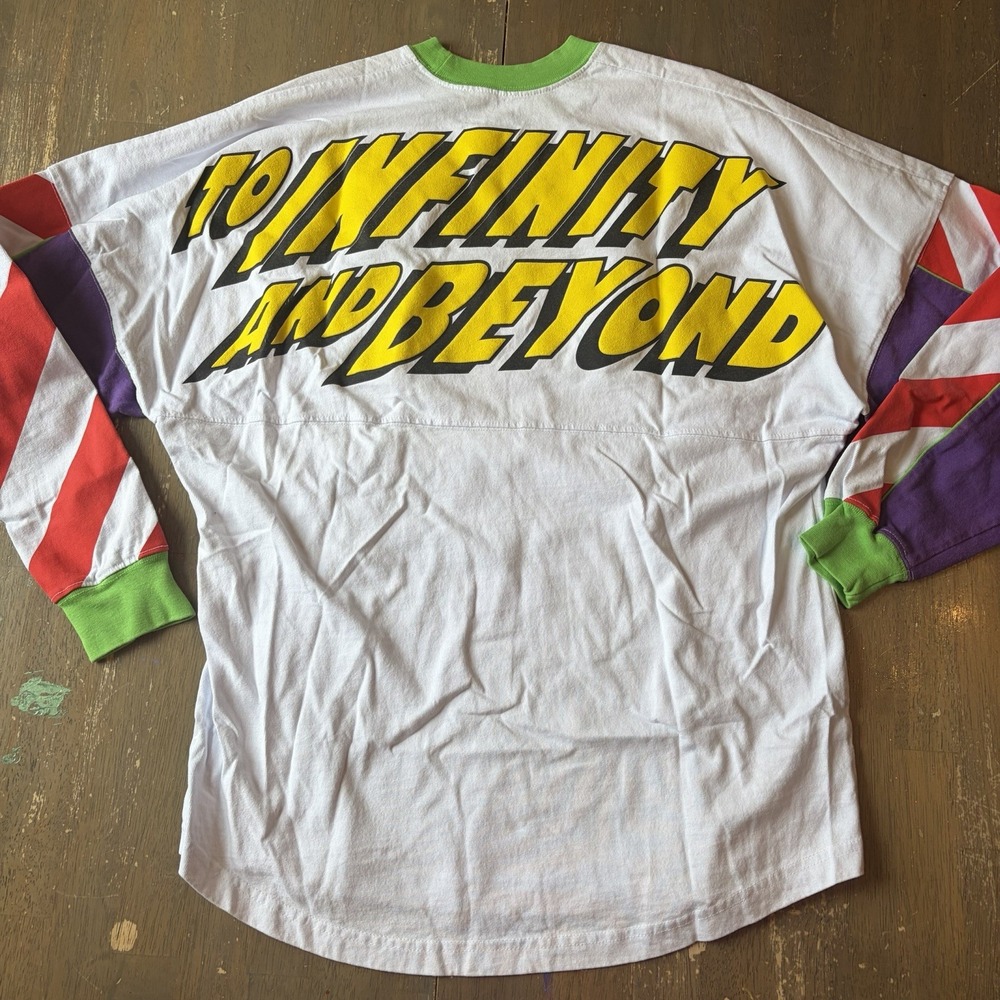 Disney Toy Story Buzz Lightyear To Infinity & Beyond Spirit Jersey Size Small